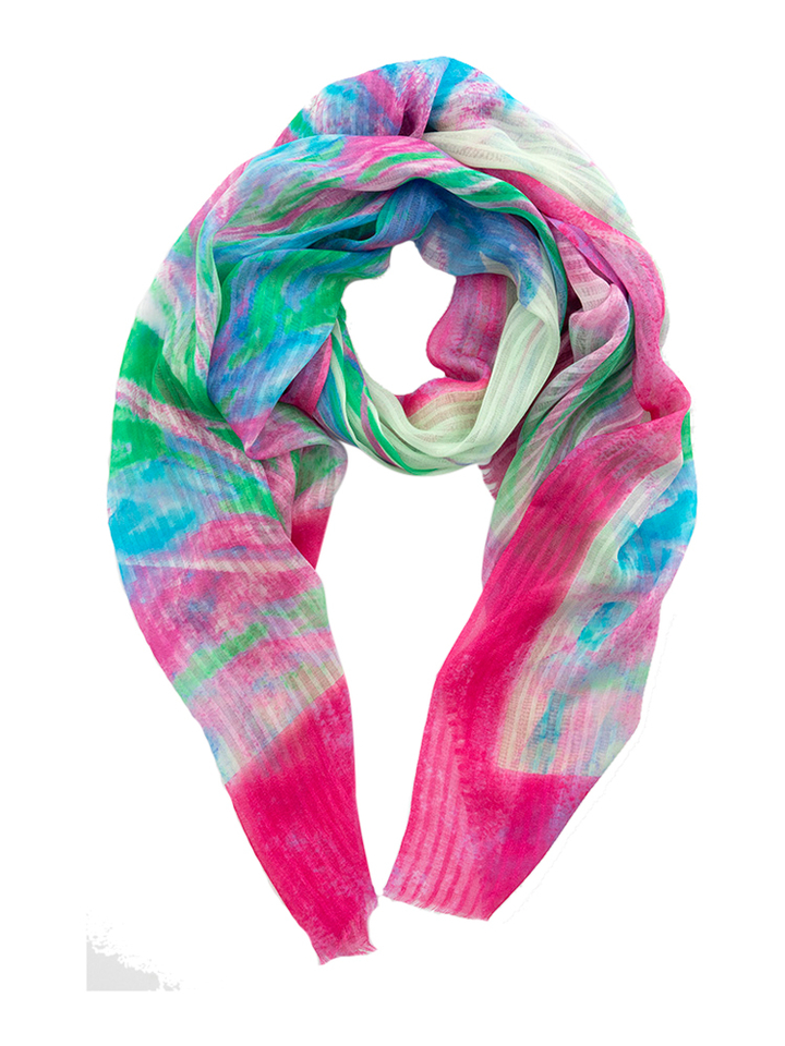 Multicolor sjaal Les cordes