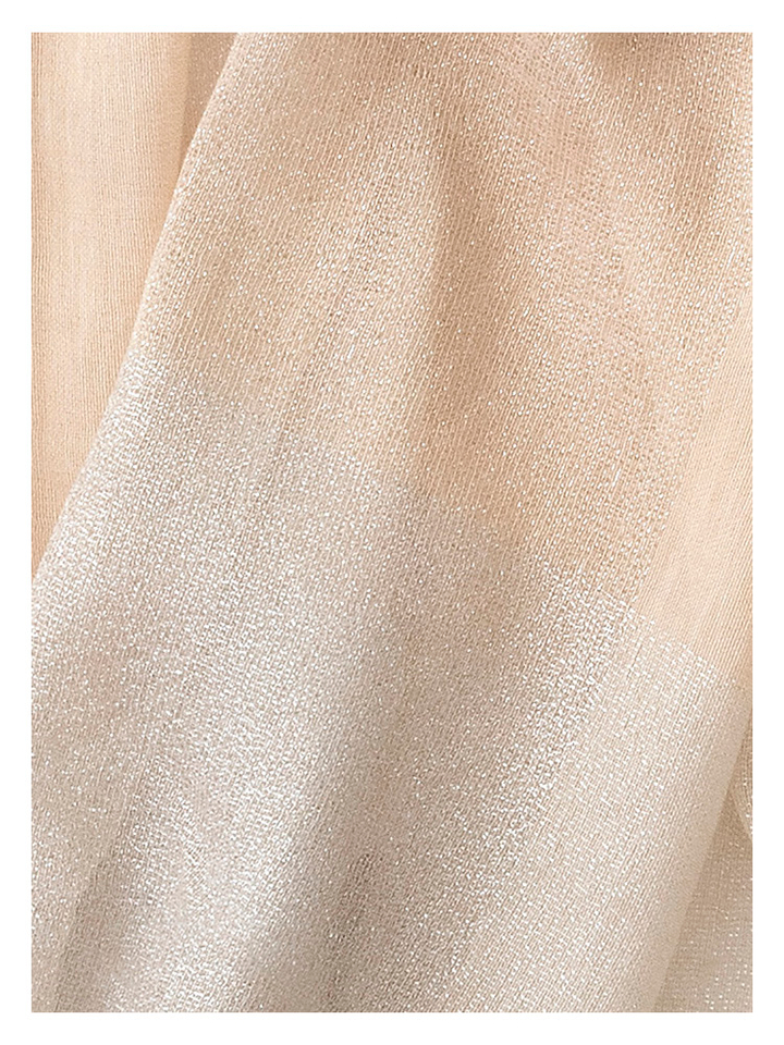Beige sjaal met glitterdraad Les Cordes 