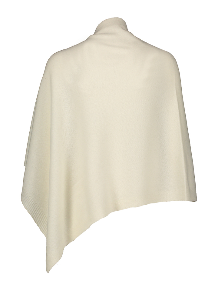 Ecru poncho met knopen Les Cordes