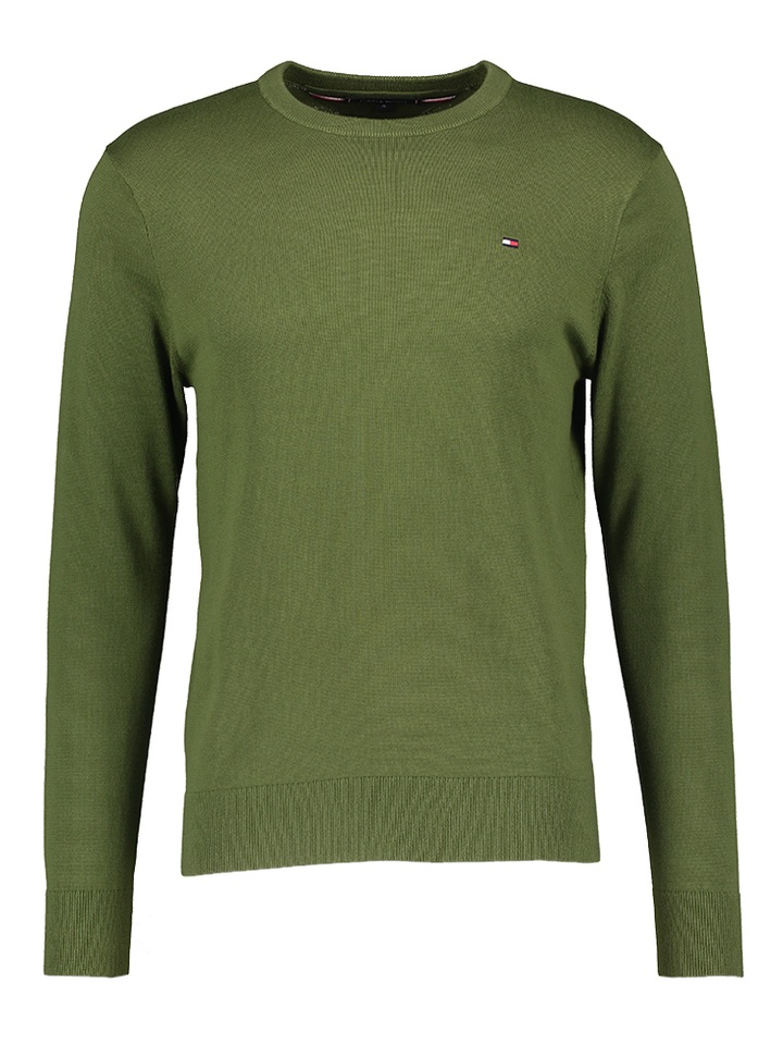 Blauwe trui met ronde hals Tommy Hilfiger 