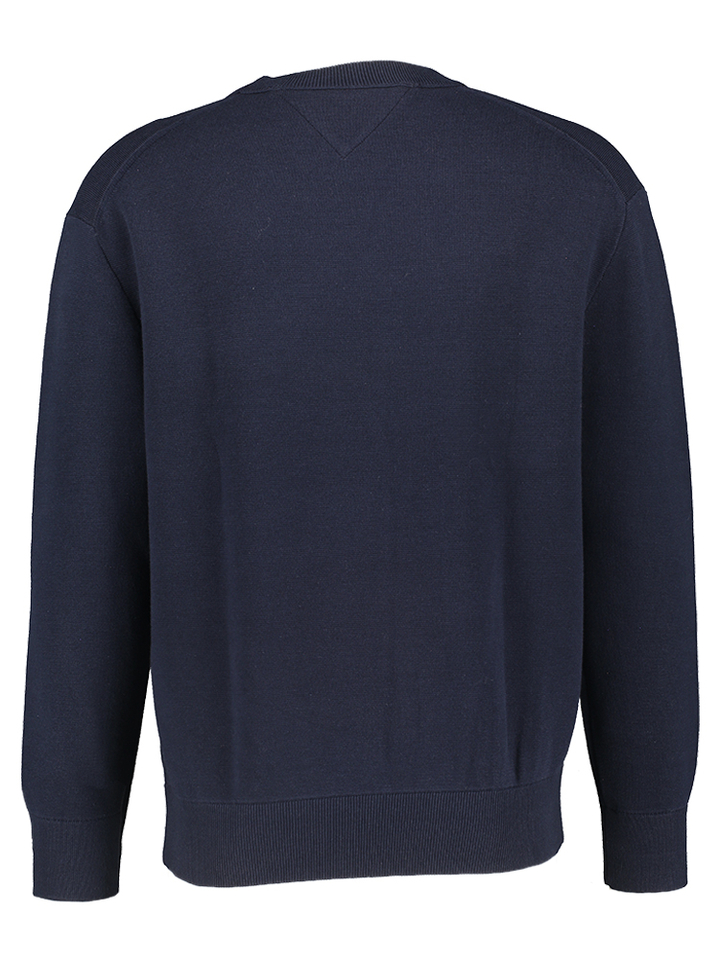 Blauwe trui met ronde hals Tommy Hilfiger 