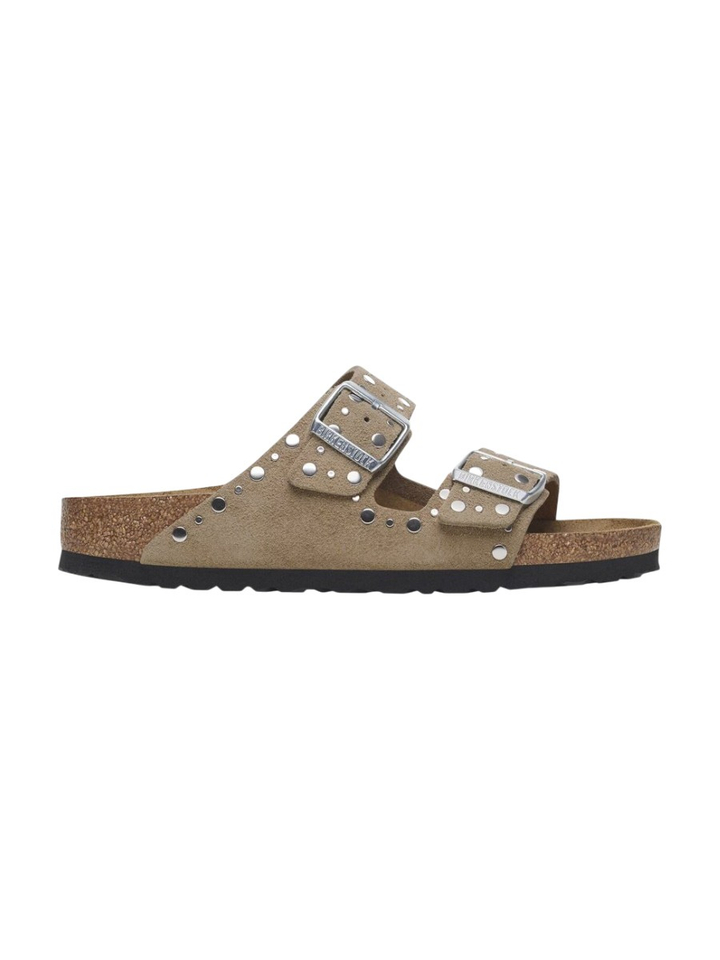 Taupe Arizona rivet suede sandalen Birkenstock 