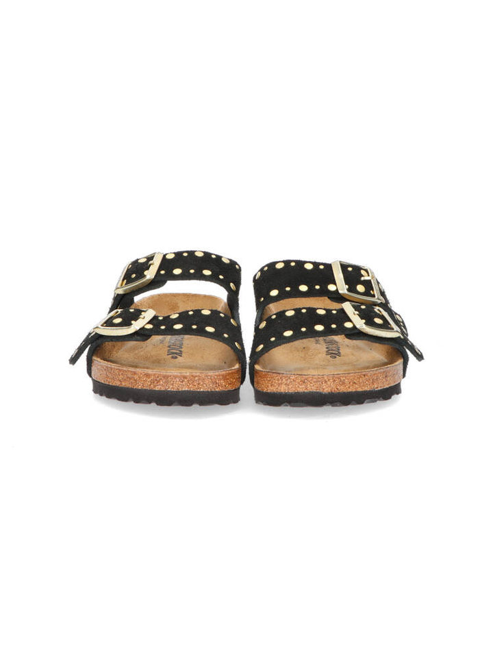 Zwart Arizona rivet suede leather Birkenstock 