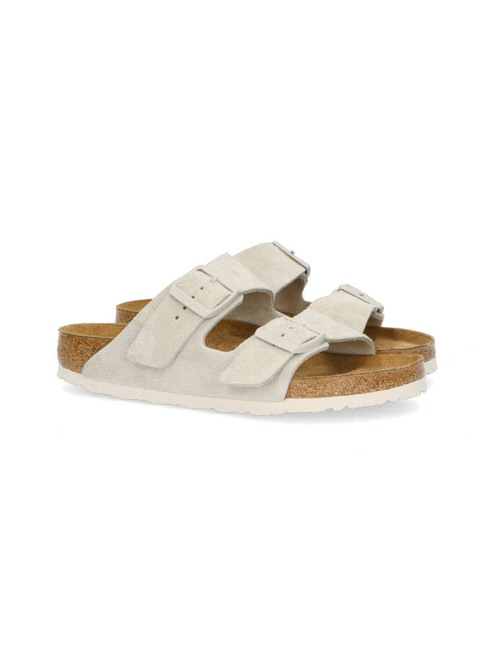 Oyster Arizona suede leather uni Birkenstock 
