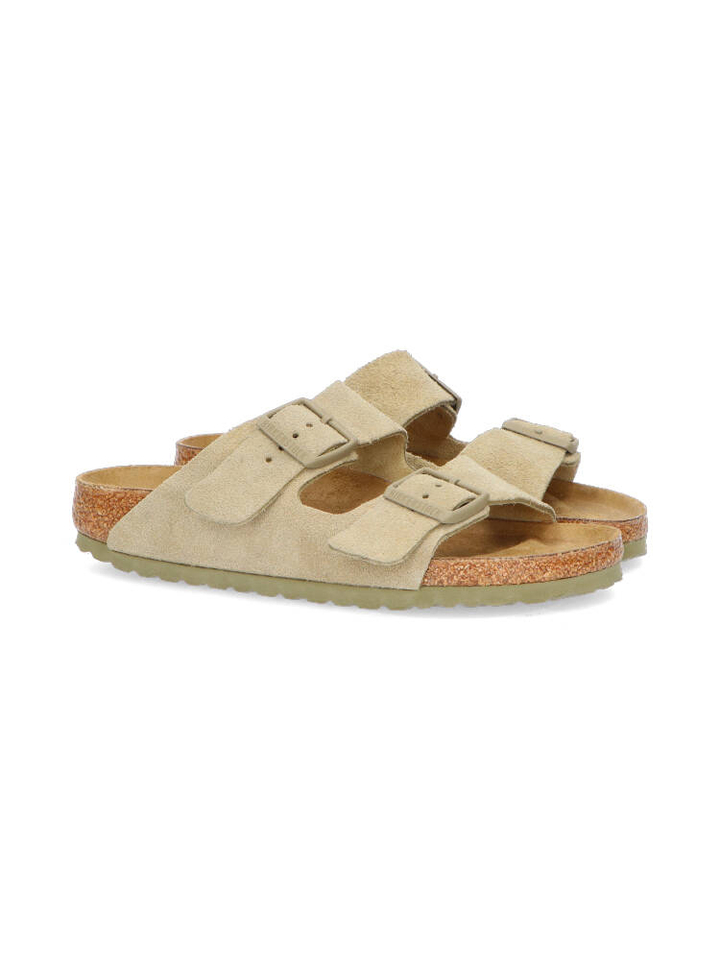 Faded kaki Arizona suede leather Birkenstock 