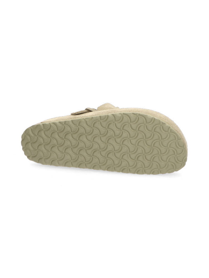 Kaki groene boston suede leather Birkenstock