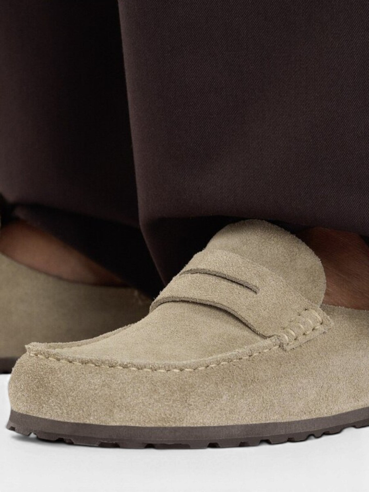Taupe naples wrapped sude Birkenstock 