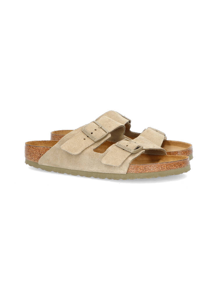 Faded kaki Arizona suede leather Birkenstock 