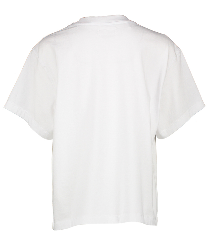 Witte katoenen t-shirt met logo American Vintage