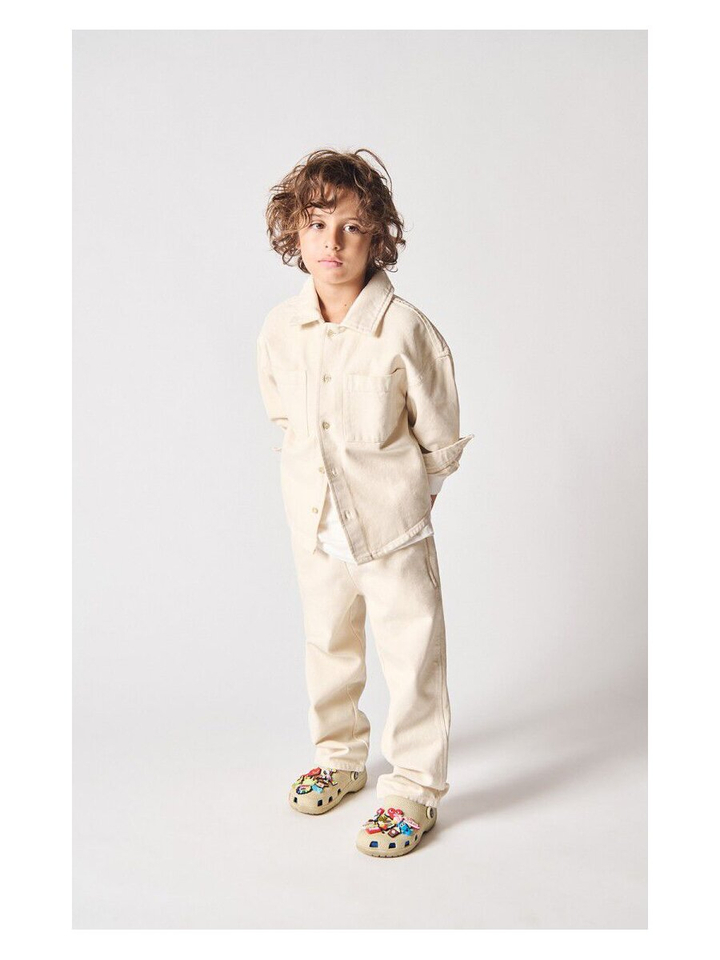 Ceme kleurige broek met elastiek American Vintage 