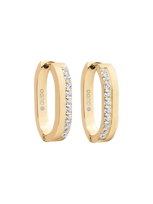 Gouden oorbellen Hoop San Remo Qudo