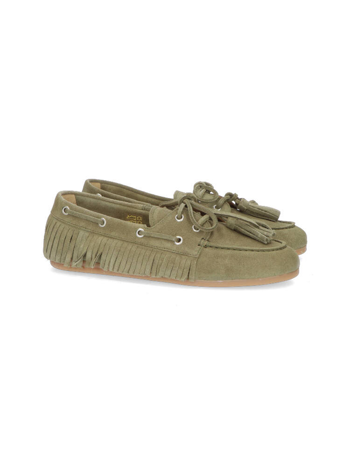 Kaki boatloafer native tassel Posa