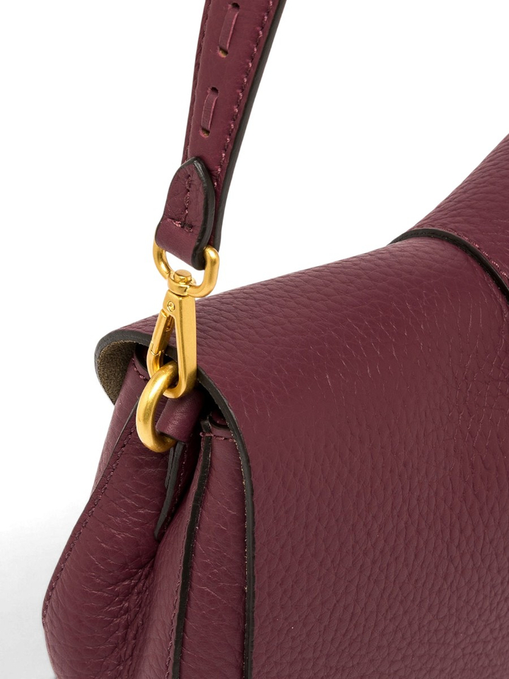 Bordeaux lederen handtas Helena Round Gianni Chiarini 
