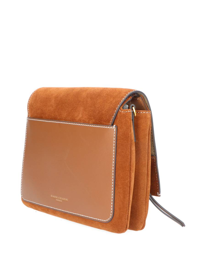 Cognac crossbody Three Gianni Chiarini