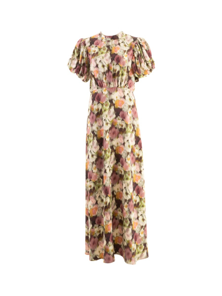 Multi-color jurk met print Nadia Maxi Minus
