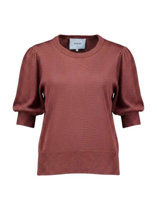 Bordeaux trui met glitter detail Liva Minus
