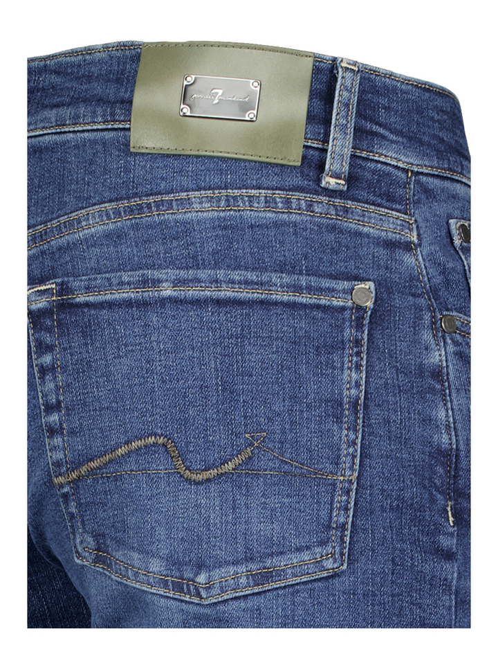 Donkerblauwe straight jeans For All Mankind