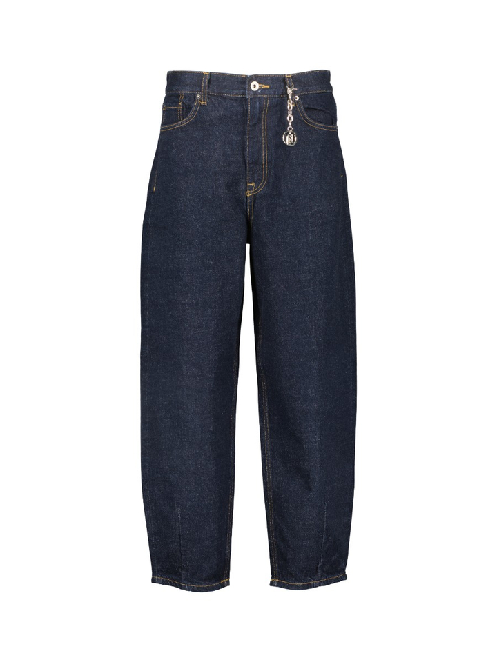 Donkerblauwe barrel fit jeans Liu Jo