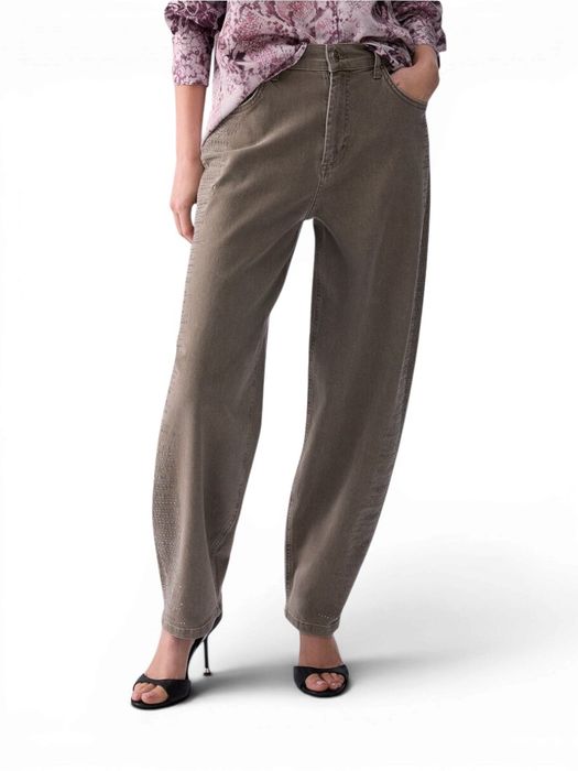 Beige ballonbroek met micro-strasssteentjes Liu Jo