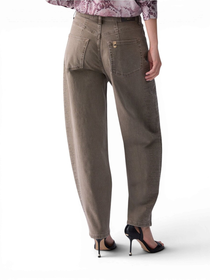 Beige ballonbroek met micro-strasssteentjes Liu Jo 