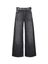 Zwarte loose fit jeans met strop in taille en riem Liu Jo 