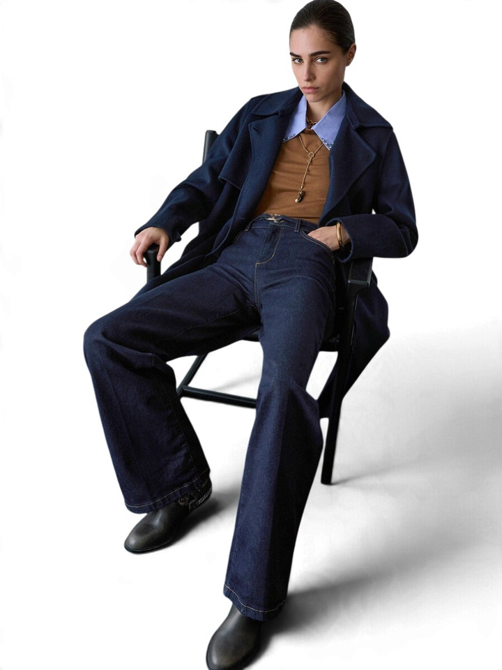 Donkerblauwe straight jeans Good Flaire Liu Jo 