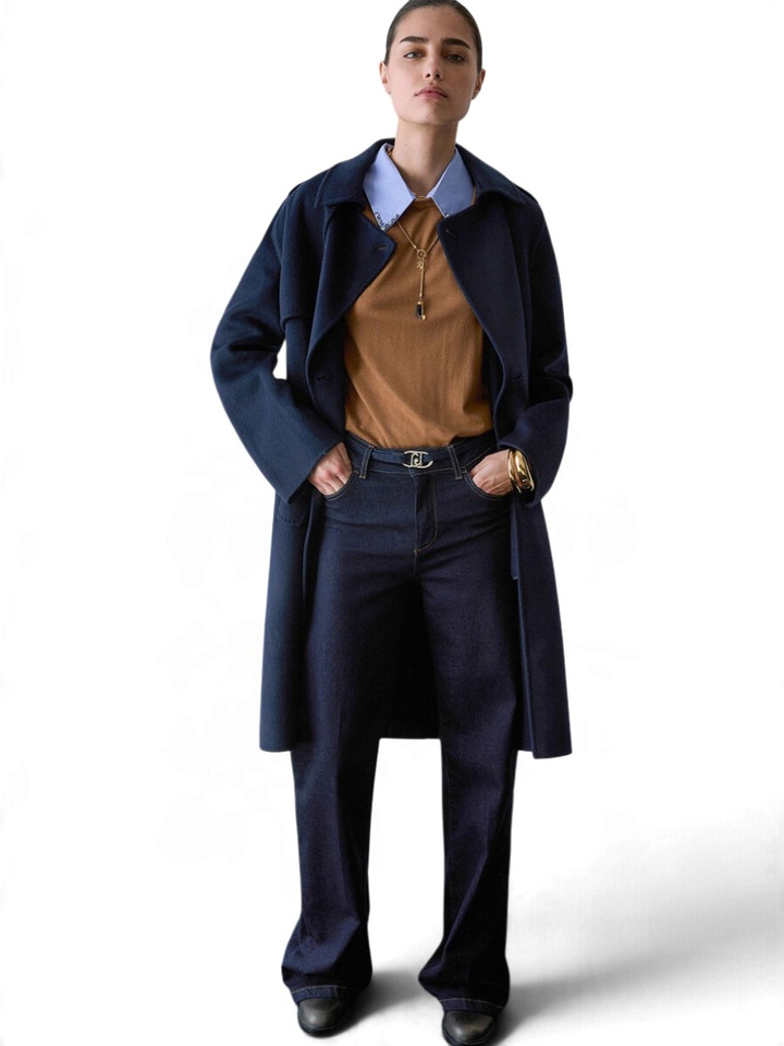 Donkerblauwe straight jeans Good Flaire Liu Jo 