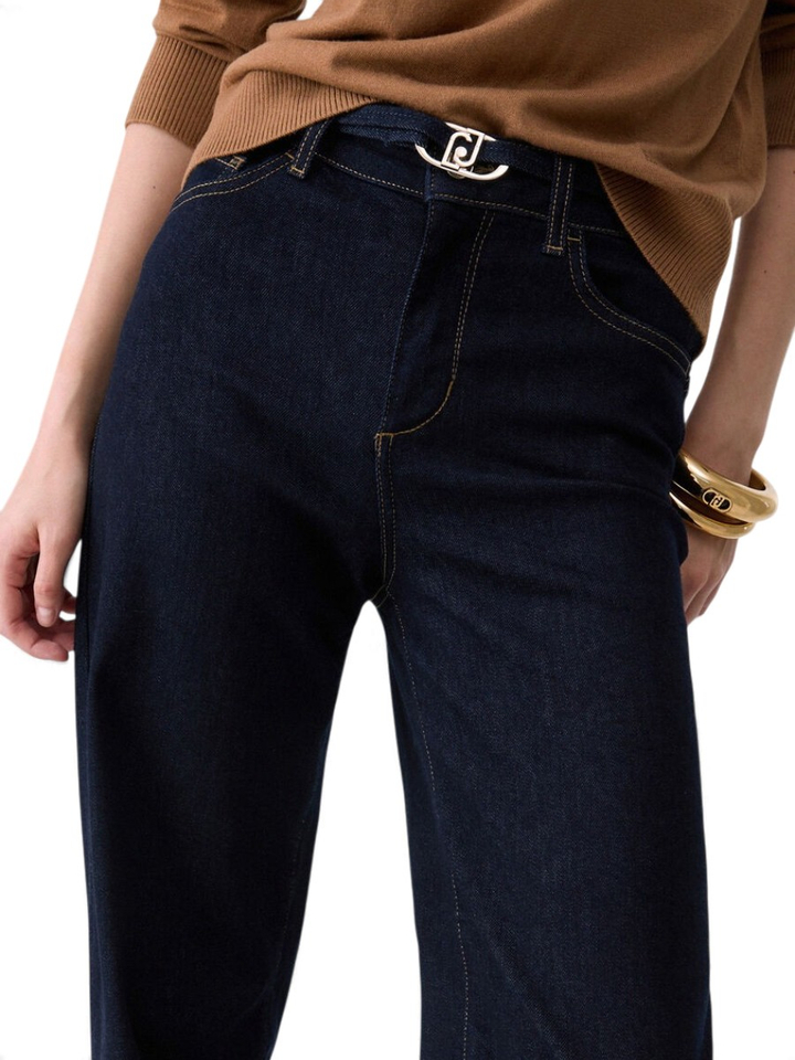 Donkerblauwe straight jeans Good Flaire Liu Jo 