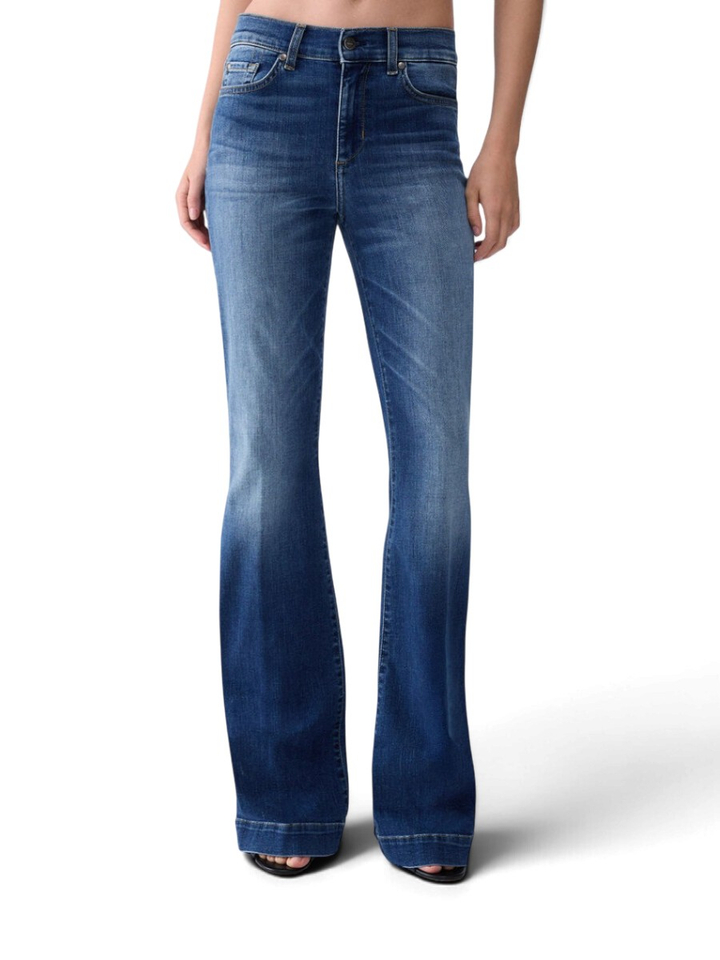Donkerblauwe flare broek Authentic beat Liu Jo