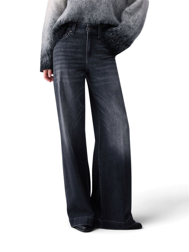 Donkergrijze flared fit jeans Liu Jo