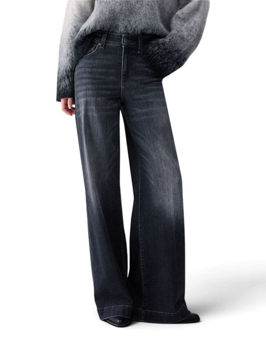 Donkergrijze flared fit jeans Liu Jo