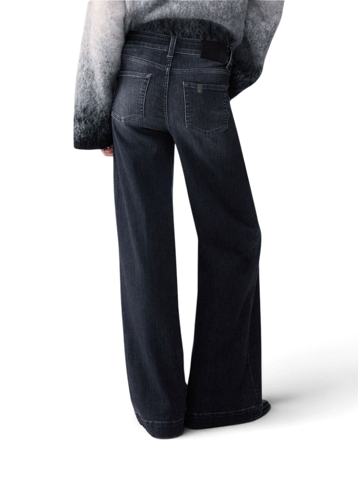 Donkergrijze flared fit jeans Liu Jo