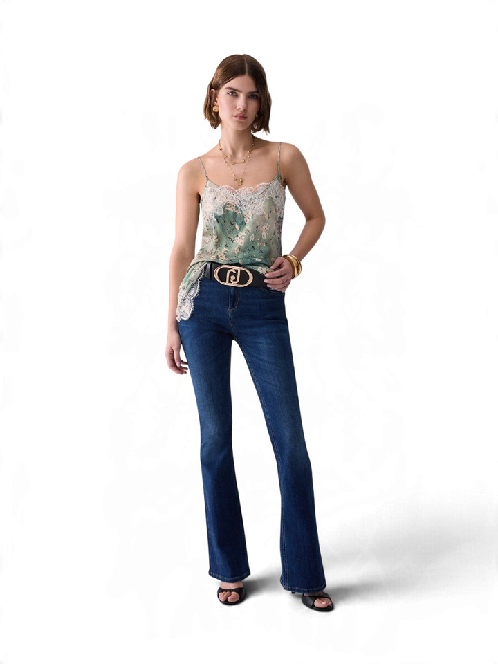 Blauwe flaired fit jeans Liu Jo