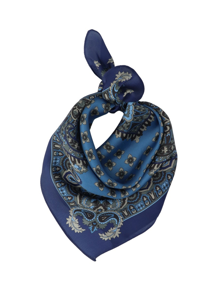 Donkerblauwe sjaal Les Cordes 