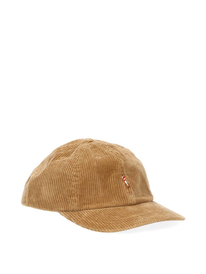 Beige ribfluwelen pet Ralph Lauren