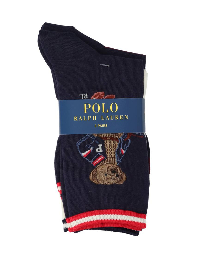 Navy kousen 3-pack Ralph Lauren 