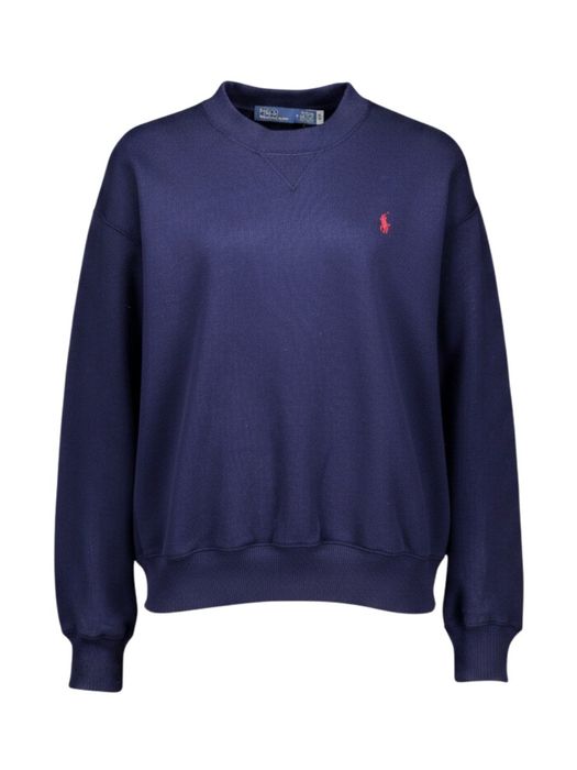 Donkerblauwe sweater met ronde hals Ralph Lauren