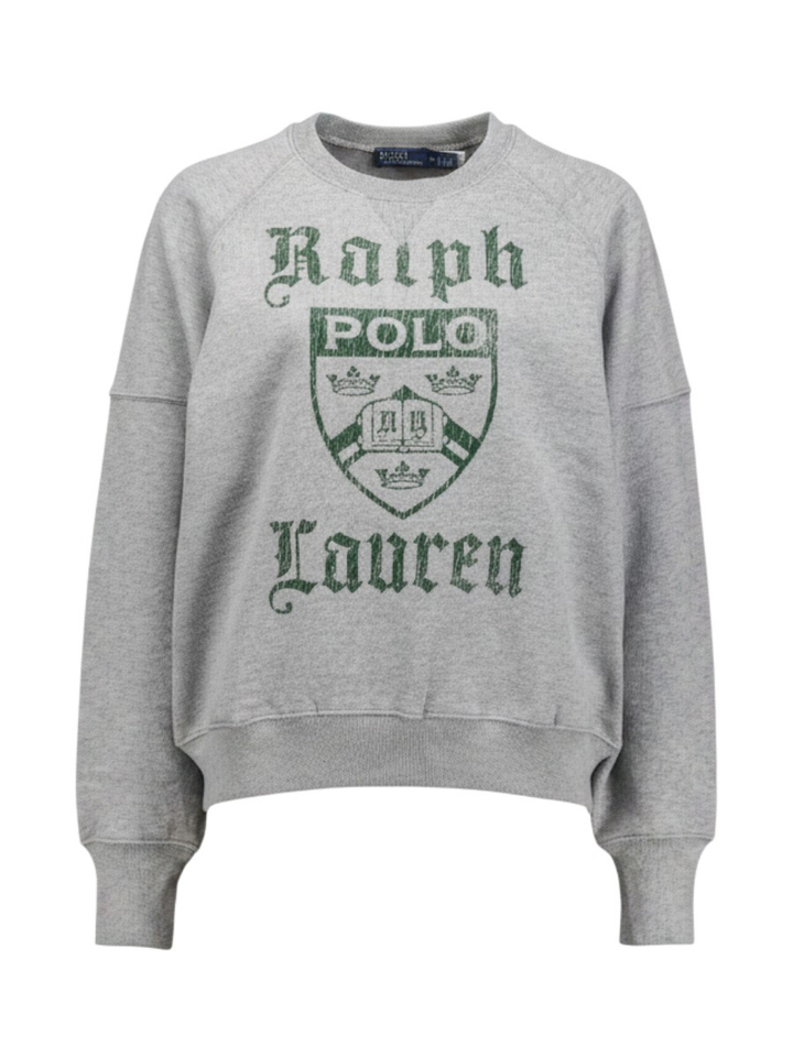 Grijze sweater met print Ralph Lauren