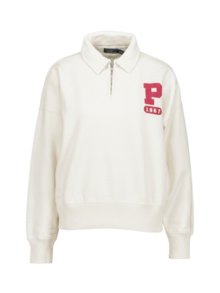 Witte polotrui met rood detail Ralph Lauren