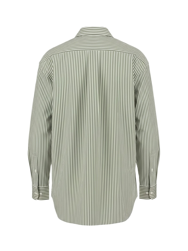 Witte bloes met groene strepen Ralph Lauren
