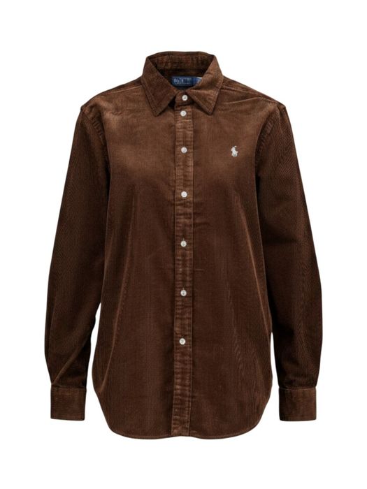 Bruine bloes in ribfluweel Ralph Lauren