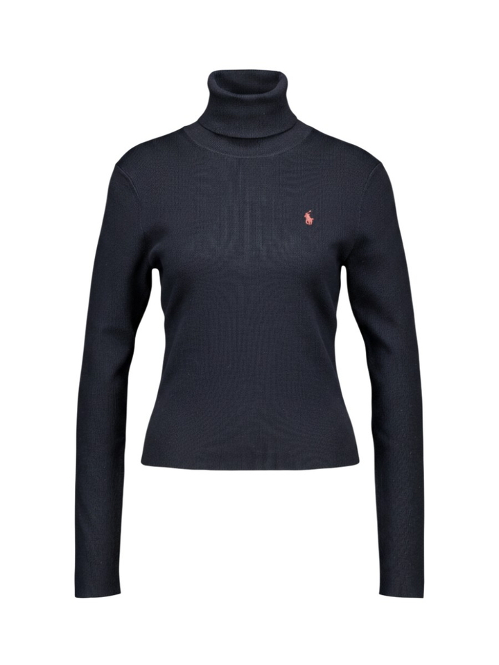Blauwe trui met rolkraag Ralph Lauren