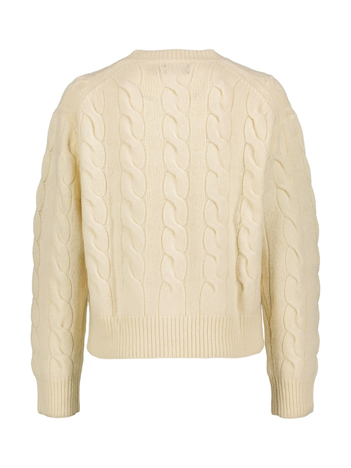 Crémekleurige sweater met ronde hals Ralph Lauren