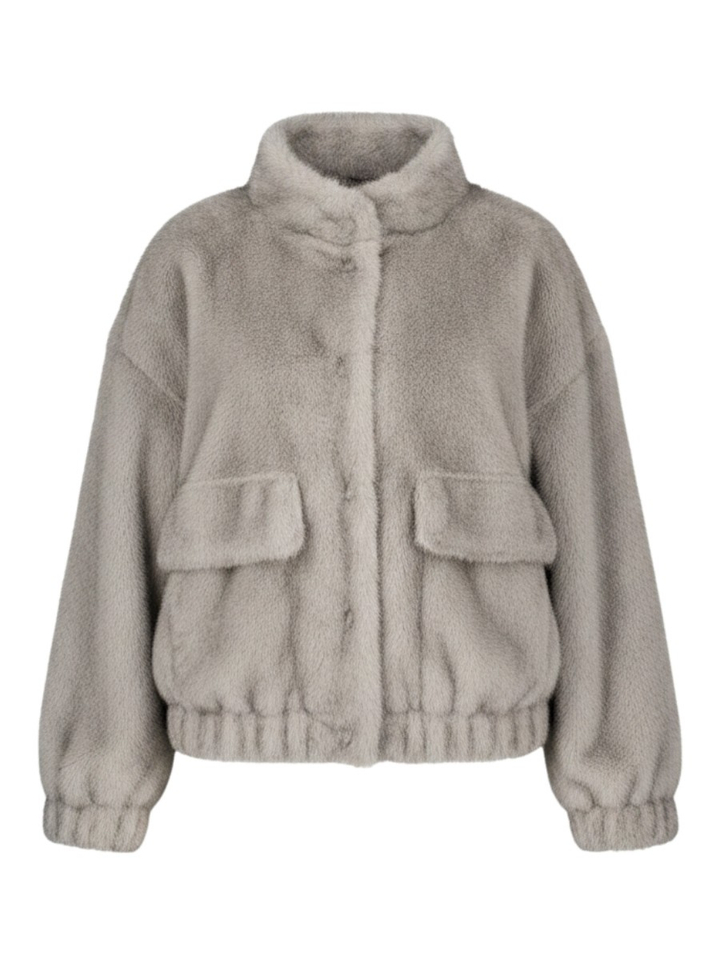 Grijze jas in faux fur Liu Jo