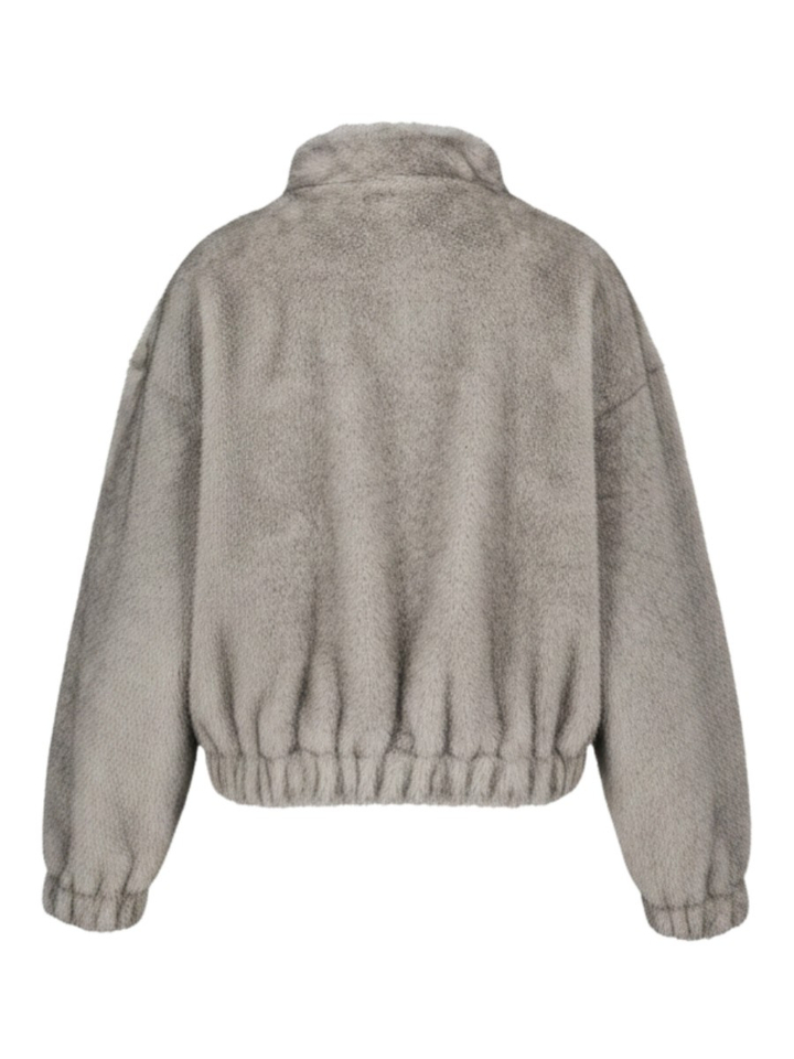 Grijze jas in faux fur Liu Jo