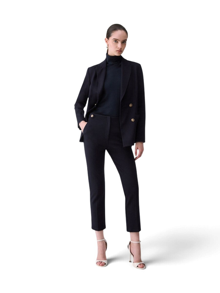 Donkerblauwe blazer met gouden knopen Liu Jo