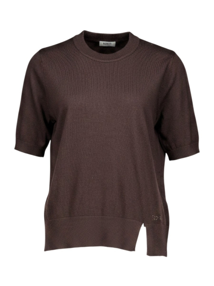 Bruine pull met korte mouwen Lui Jo
