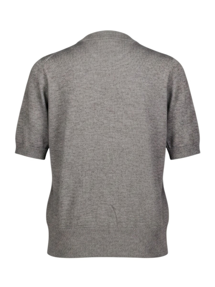 Donkergrijze pull met korte mouwen Liu Jo