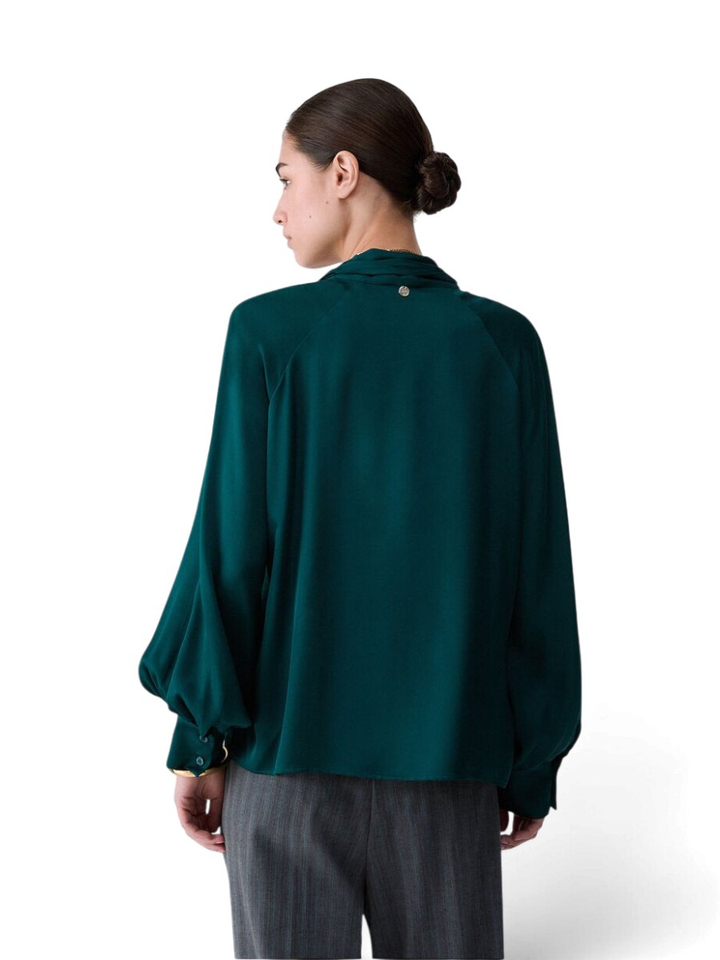 Groene soepelvallende bloes Liu Jo