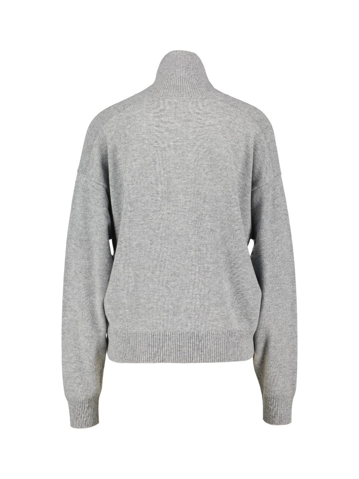 Grijze polo met lange mouwen Seventy 